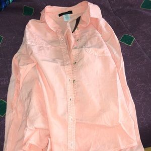Salmon button up shirt